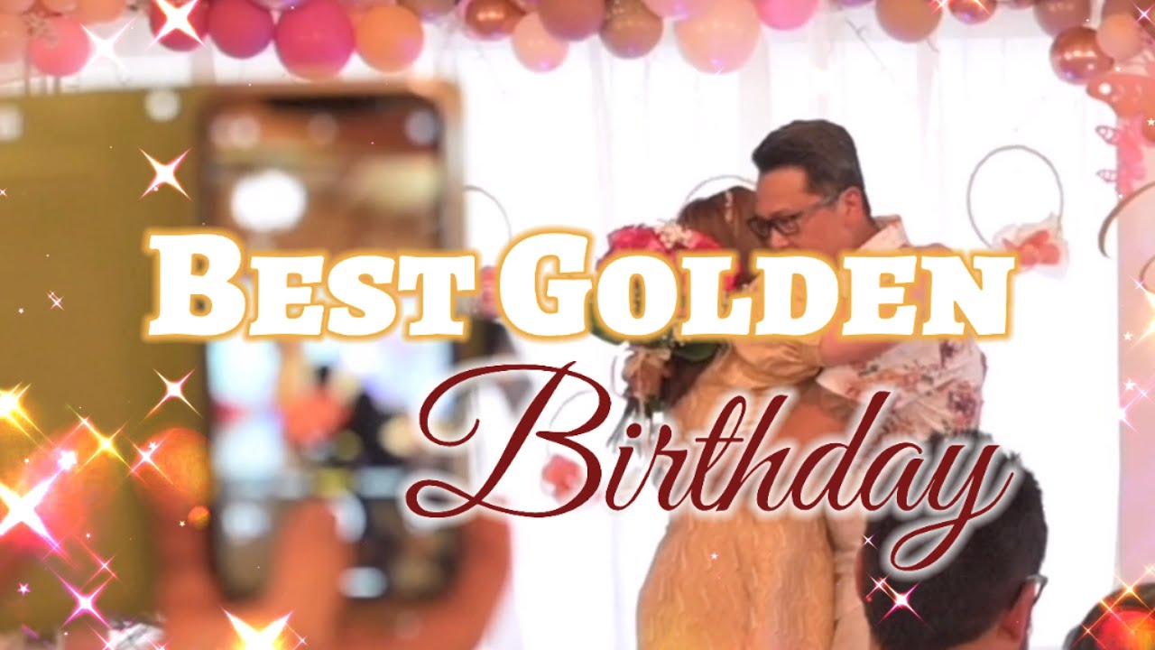 Best Golden 50th Birthday Party - Rose Gold, Pink & White - Butterfly & Flowers Theme