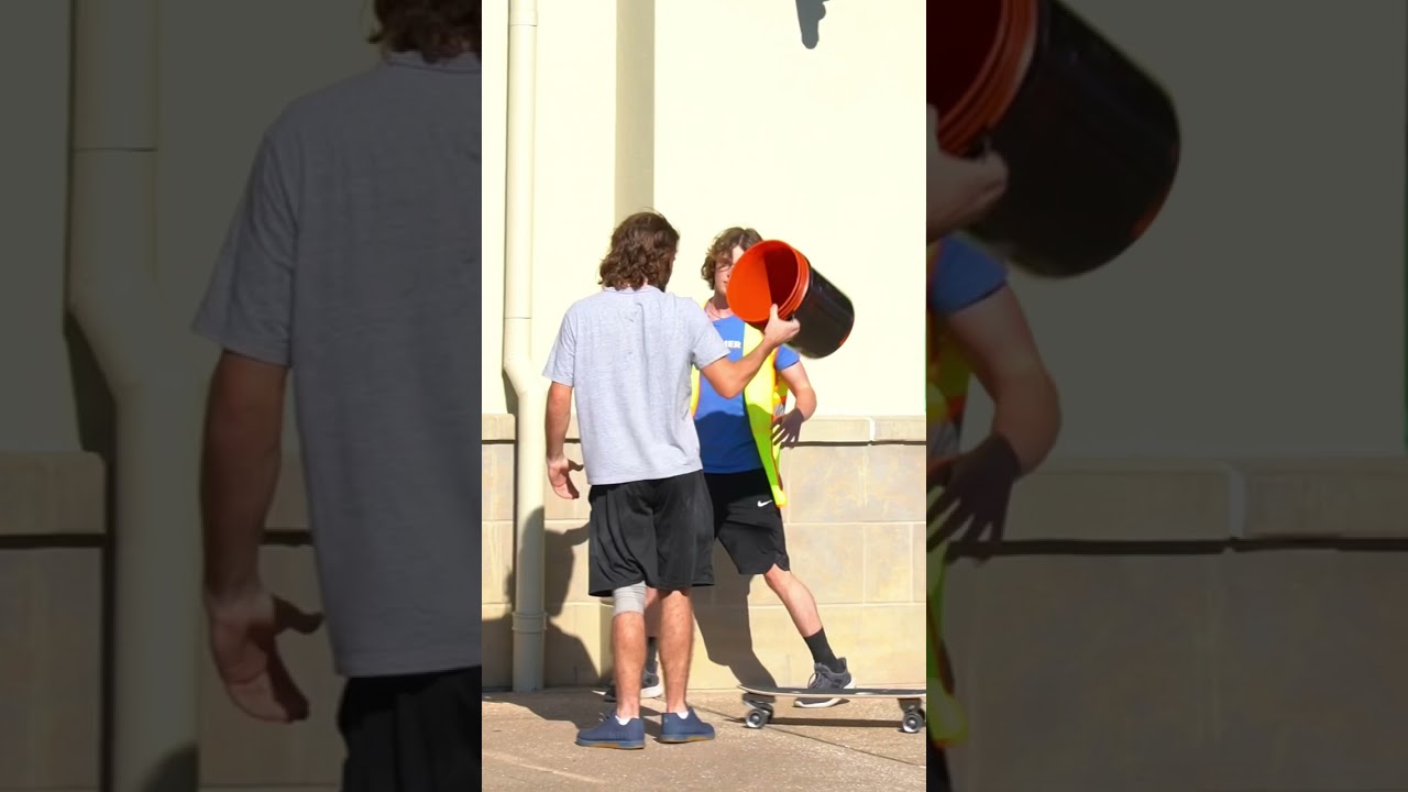 Bucket on head Prank😂shorts YouTube