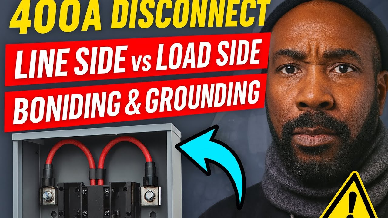 Line Side Load “400A Disconnect Explained: Line Side, Load Side, Bonding & Grounding ...