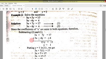 Solution of Simultaneous Equation by Elimination method//I.Com//M.Adnan Anwar