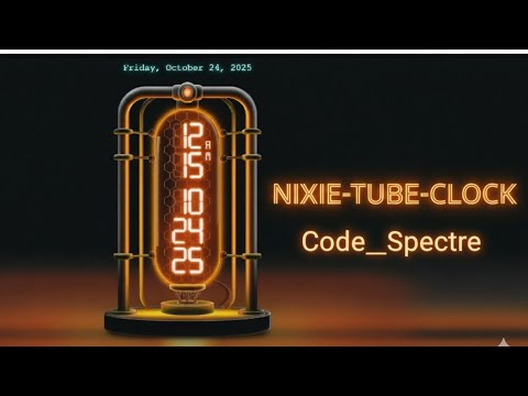 Nixie Tube Clock Using HTML, CSS & JavaScript | Retro Digital Clock UI.