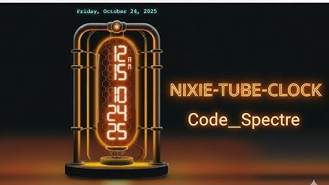 Nixie Tube Clock Using HTML, CSS & JavaScript | Retro Digital Clock UI.