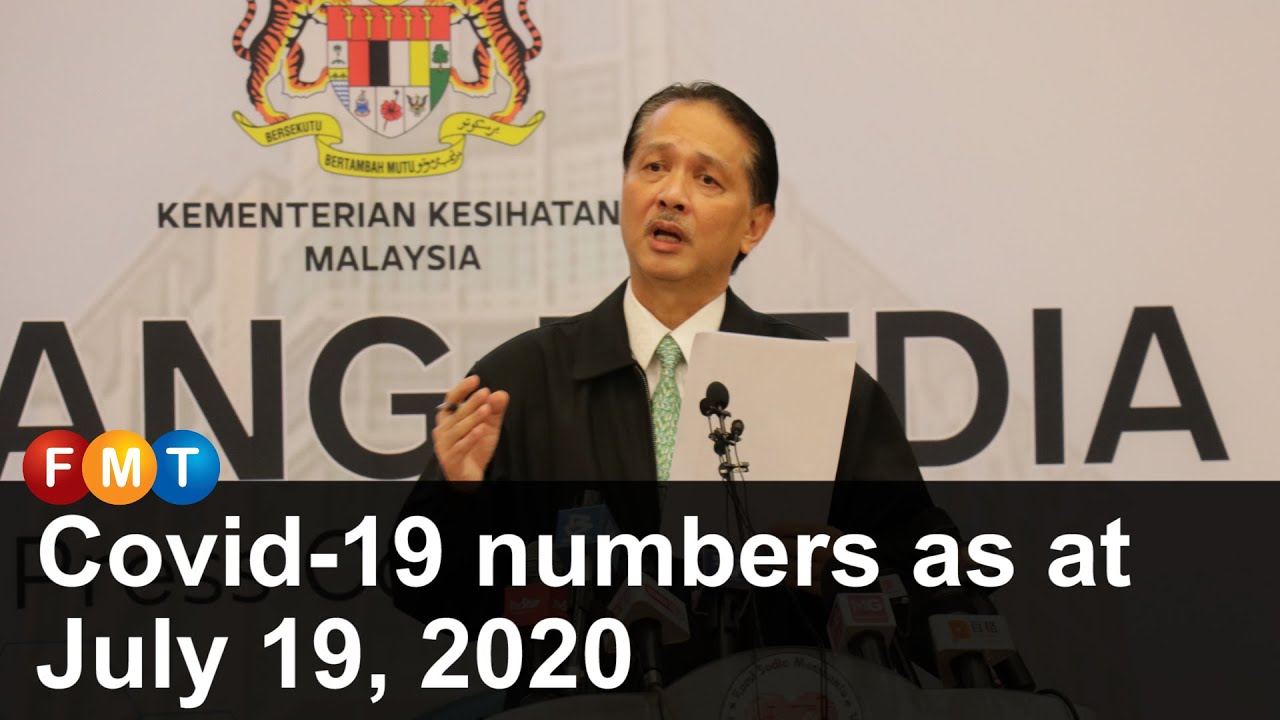 Covid-19 numbers as at July 19, 2020