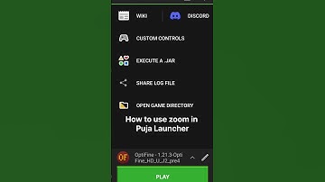 How to use Zoom in Puja Launcher #shorts #minecraft #minecraftjava #pojavalauncher