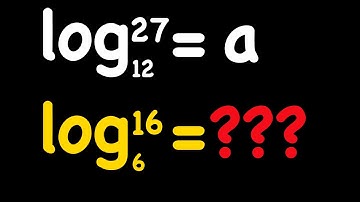 Evaluate a Log in terms of another Log | Solving Logarithmic Problem with Logarithmic Properties
