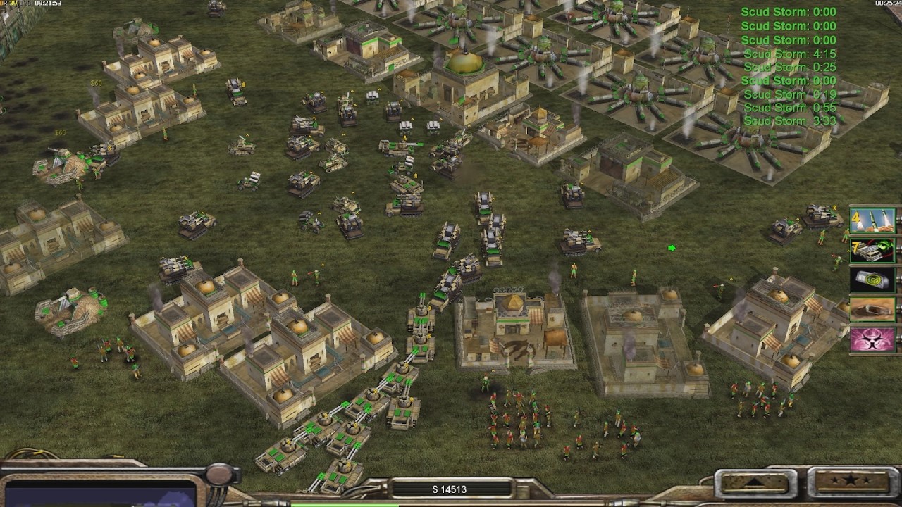 GLA BOSS - Command & Conquer Generals Zero Hour - геймплей 1 против 6 на сложном уровне