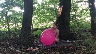 Big Balloons Pop In The Forrest