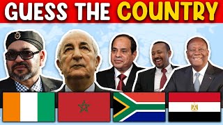 Guess The Country By Its Leaders | Country Quiz Challenge | Leaders Of Africa #forkids #challenge