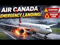 Air Canada BAD WEATHER Landing 😱 Extreme Turbulence & Crosswind | Emergency Approach