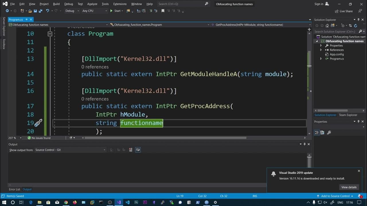 Obfuscate function names using Delegates C# - YouTube