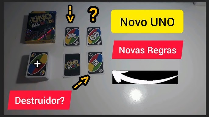 Jogo de Cartas - Uno All Wild - Uno - 112 cartas - 02 a 10 Jogadores -  Mattel