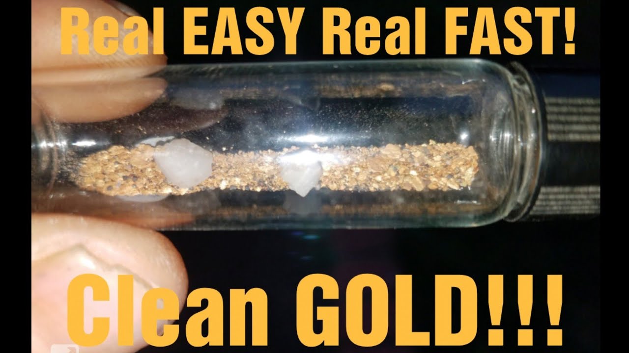 Fastest And Easiest Way To Clean Black Sand From Gold! \