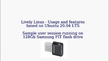Portable Ubuntu 21.04 or 20.04 installation on USB drive with Persistent partition. Lively Linux