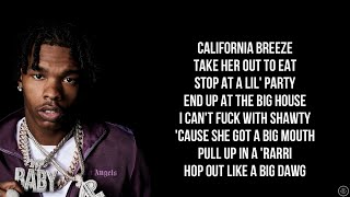 Lil Baby - CALIFORNIA BREEZE (Lyrics)