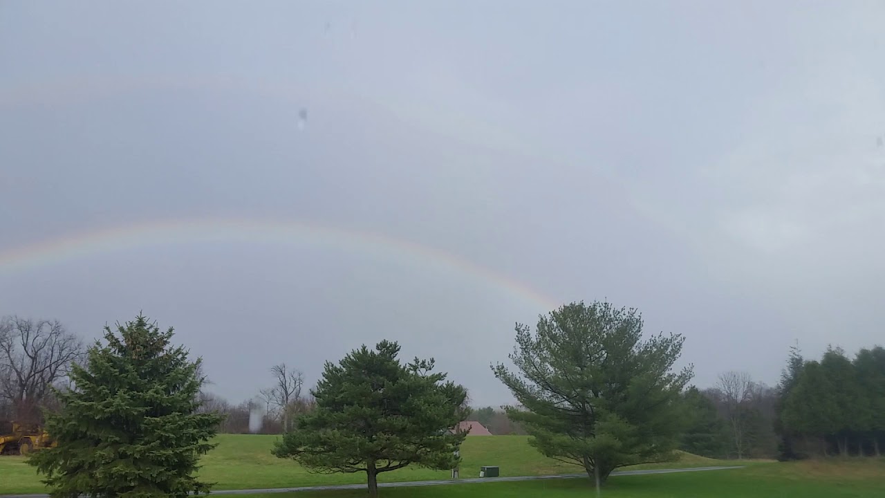 storm radar Double rainbow