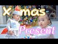 クリスマスプレゼントに大はしゃぎ ～ショーケーキのゴロちゃんも可愛い♪～【生後1年3ヶ月/クリスマス】 Baby excited with christmas presents.