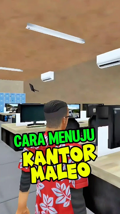 How to get to the Hidden Location of the Maleo Office bussid #bussimulatorindonesia #bussid