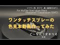 ど～なん？オキツモ　第4弾　「ワンタッチスプレー　カーシェイプ色見本」