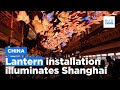 Lantern installation celebrates 2024 Year of the Dragon illuminating Shanghai&#39;s Yuyuan Garden