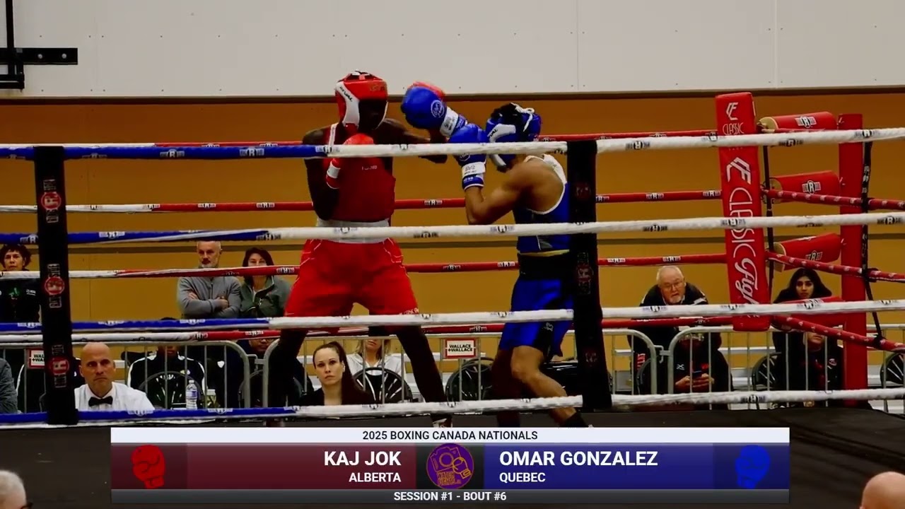 Kaj Jok vs Omar Gonzalez - 2025 Boxing Canada Nationals - M60KG - Session 1