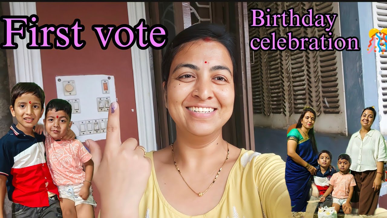 First vote in sasural, Happy savan 