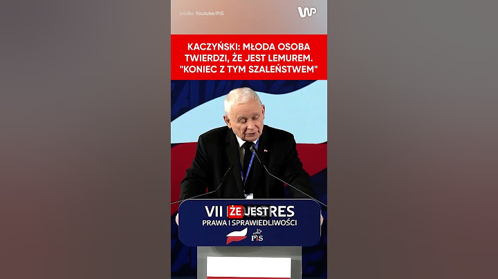 "Koniec z tym szaleństwem". Kaczyński: Młoda osoba twierdzi, że jest lemurem