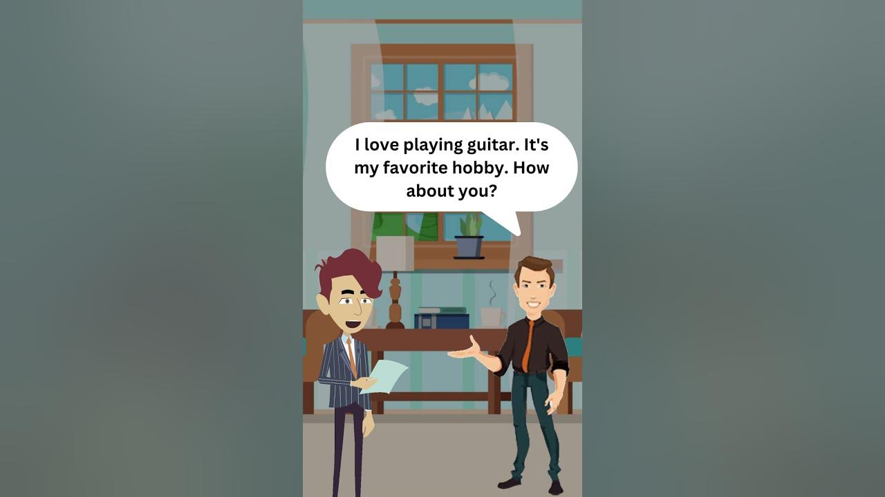 Daily English Conversation on Describing Hobbies #shorts Daily English Conversation on Describing Hobbies #shorts