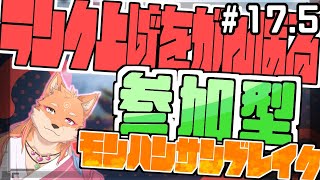【参加型・モンスターハンターライズサンブレイク（switch版）】ひたすらMRを上げるらしい配信　part17.5
