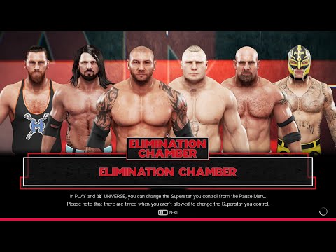 WWE 2K19 PC - 6-Man Elimination Chamber #1