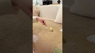 Soft Fleece Sofa Cover Setup | Cozy Living Room Makeover ✨