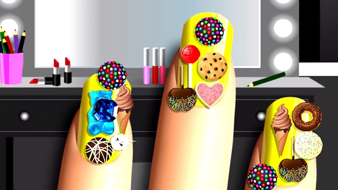 Kids Gameplay With Nail Salon Virtual Nail Art Salon Game for Girls