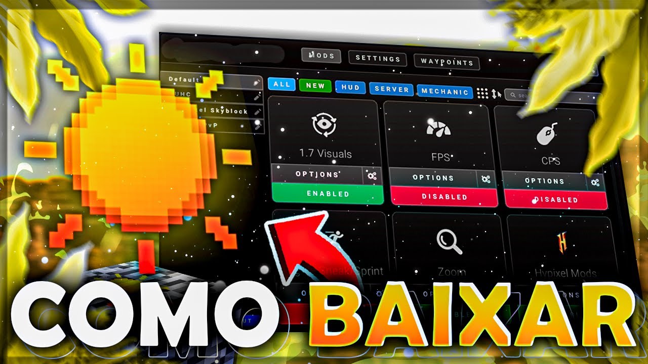 Novo Client para Minecraft Pirata e Original em 2025!! Client + Fps ...