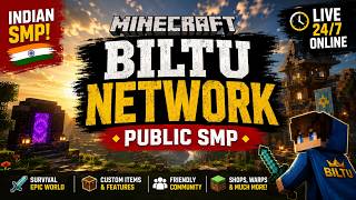 MINECRAFT LIVE. PUBLIC SMP 24/7 ONLINE | CRACKED JAVA / BEDROCK & POCKET EDITION #minecraft