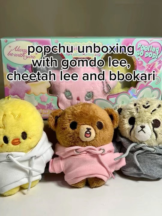 unboxing poppop wichu version (popchu) with gomdo lee, cheetah lee, and bbokari