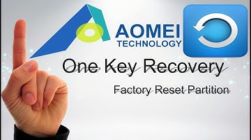 How to Install One Key Recovery (Create Factory Partition)