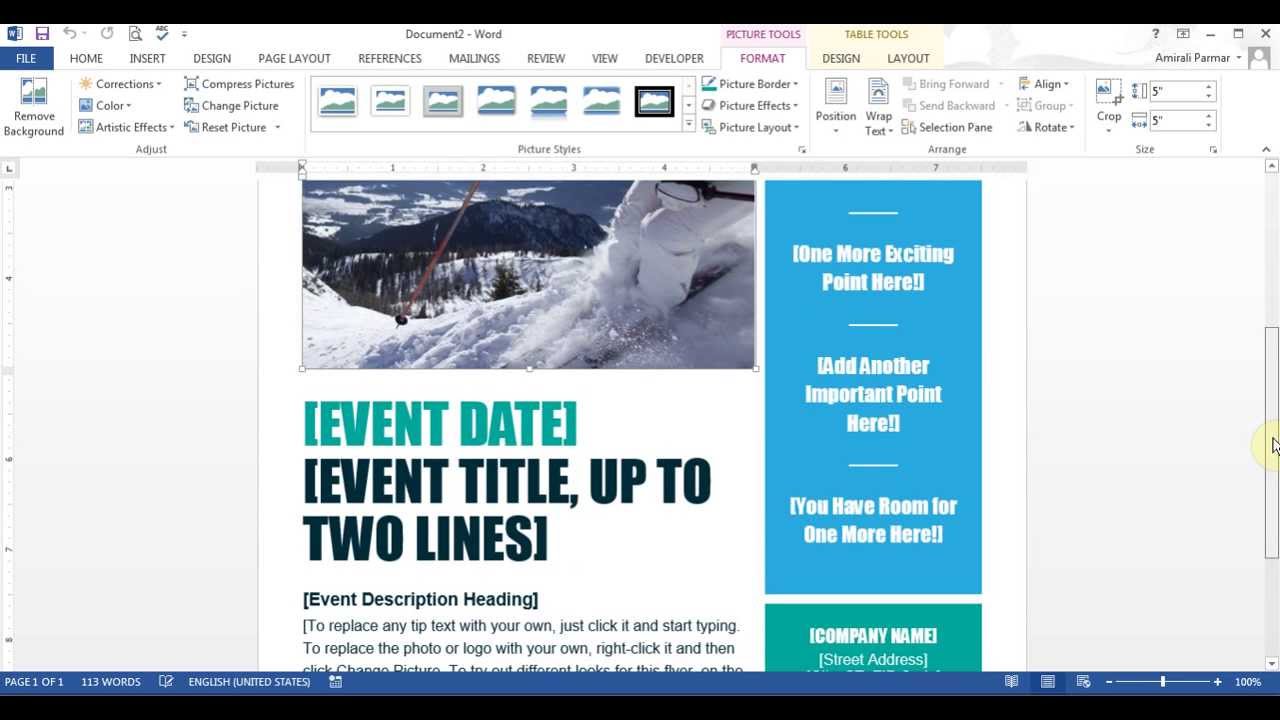 microsoft-word-create-flyer-youtube