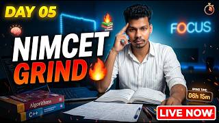 Day 05 NIMCET 2027 🔥 | LIVE Study Marathon | No Excuses, Only Results 💯