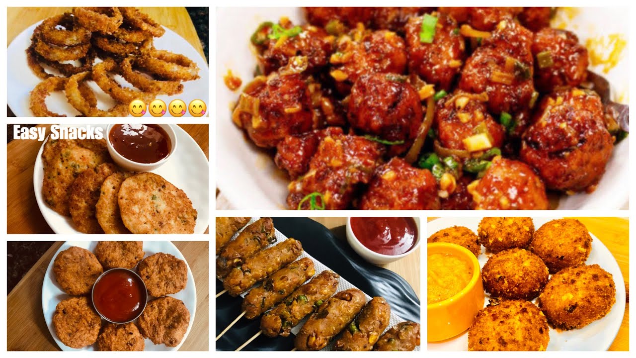 6 Recipe Easy to Make Snacks at Home | quick & Easy | tea time snacks recipe | favindianfood