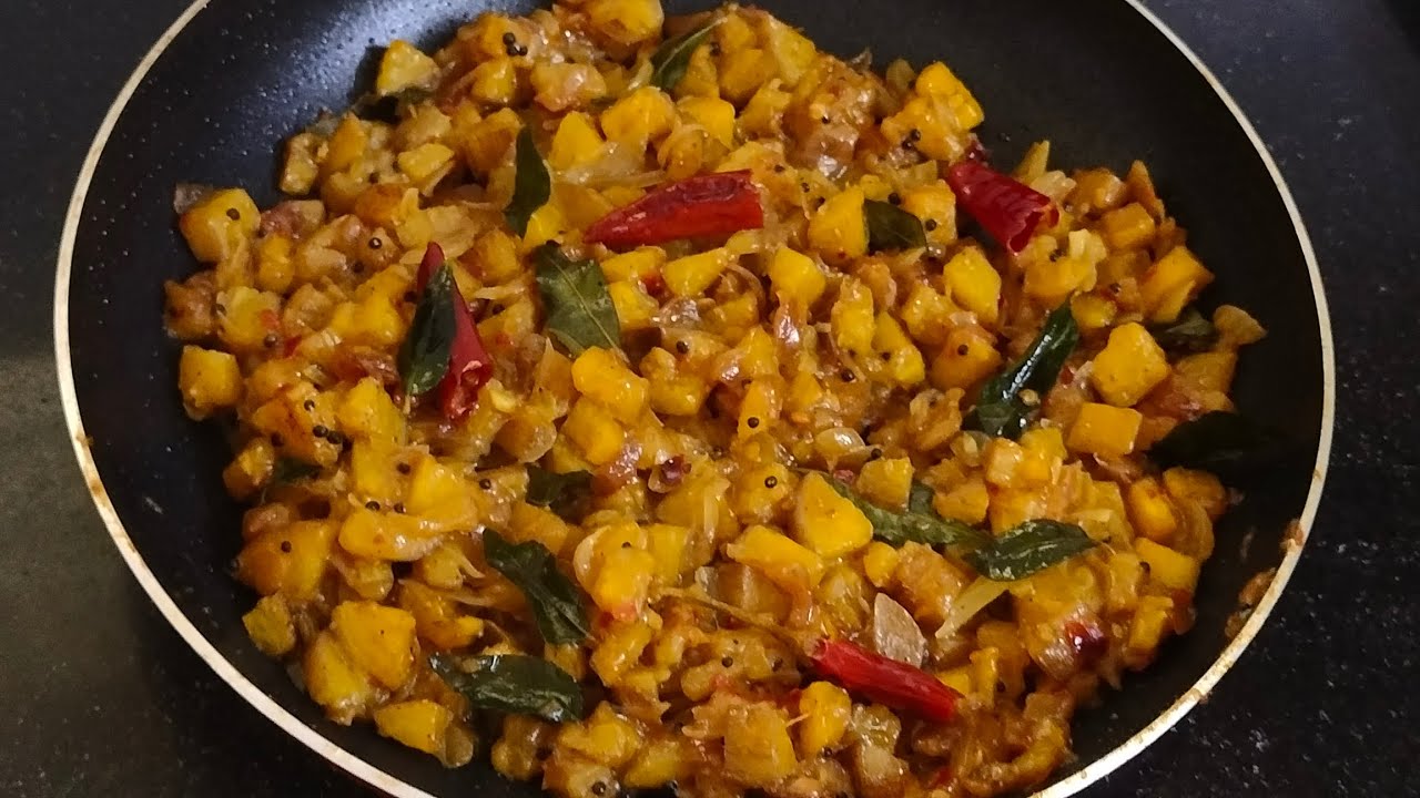 Puratti Bachelors recipe | Raw eathakkaya recipe | Eathakkaya mezhukku puratti ...
