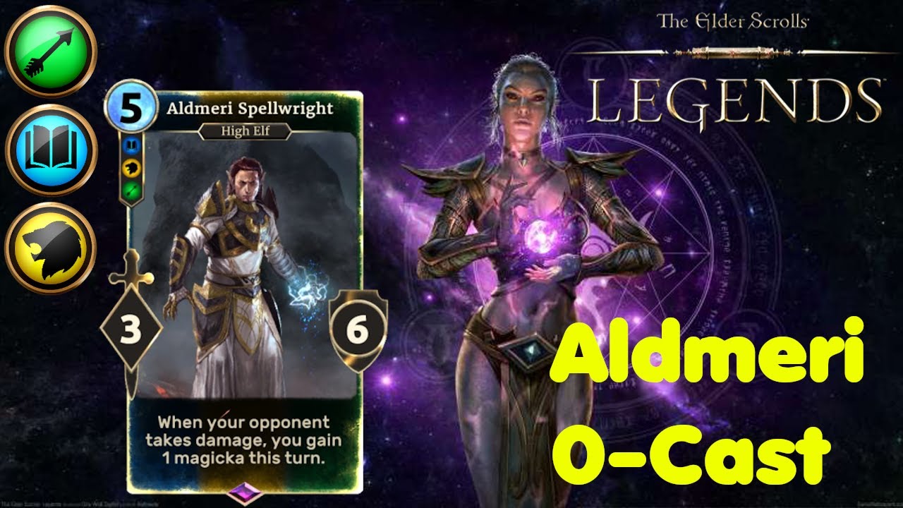 The Elder Scrolls Legends – Aldmeri 0-Cast Deck!