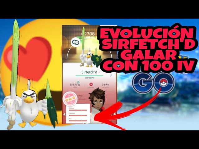 Pokémon GO: como evoluir Farfetch'd de Galar para Sirfetch'd, esports