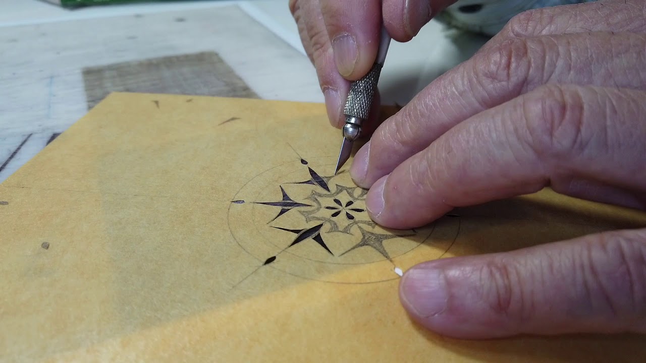 日本刺繍】型紙を使った下絵のつけ方 ② - YouTube