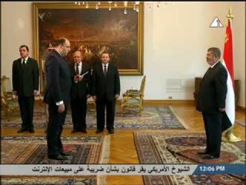 الوزراء الجدد يحلفون اليمين الدستورية امام الرئيس مرسى 7 / 5 / 2013