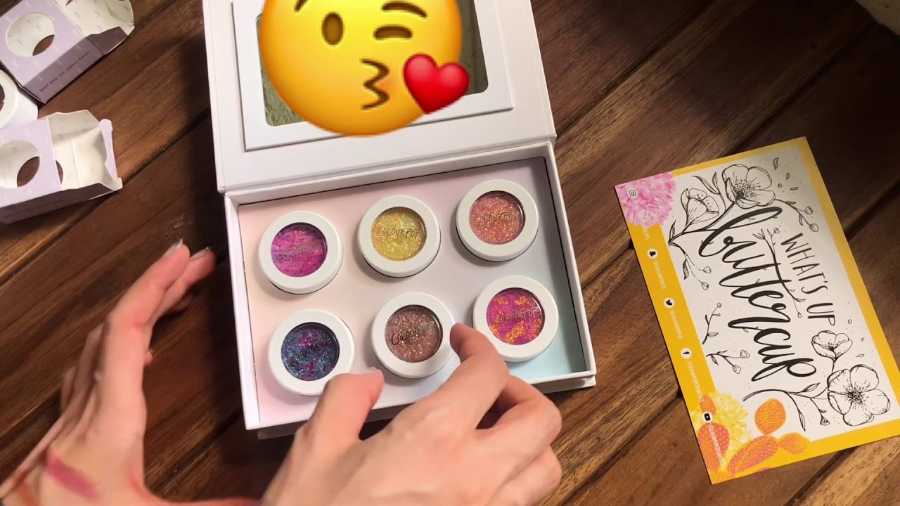 Colourpop LIMITED EDITION PARTY TALK SUPER SHOCK EXTREME SHADOW unboxing and swatches !!
