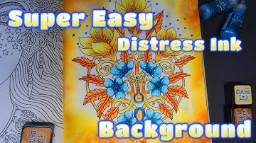 Super Easy Distress Ink Background - Step By Step -