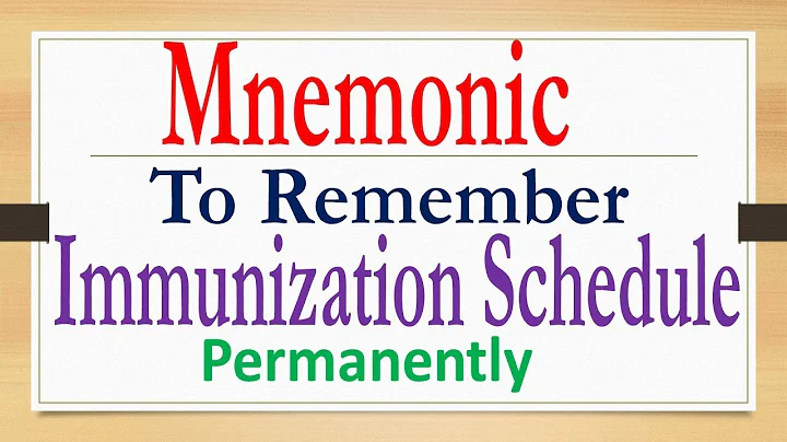 Mnemonic on Immunisation schedule