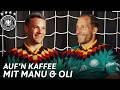 Dieser Weltmeister schreibt Manu vor der WM 😲 | Auf'n Kaffee mit Manuel Neuer & Oli Baumann 🧤