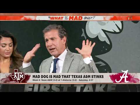 Mad dog is furious that texas a&m 'stinks' | first take