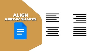 How to align arrow shapes in Google Docs