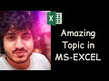 Amazing topic in excel